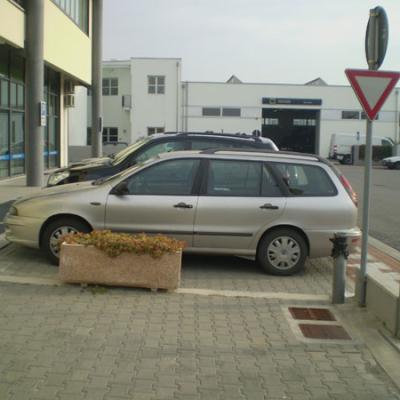 Bassanonet.it Obbligo di precedenza...con fioriera