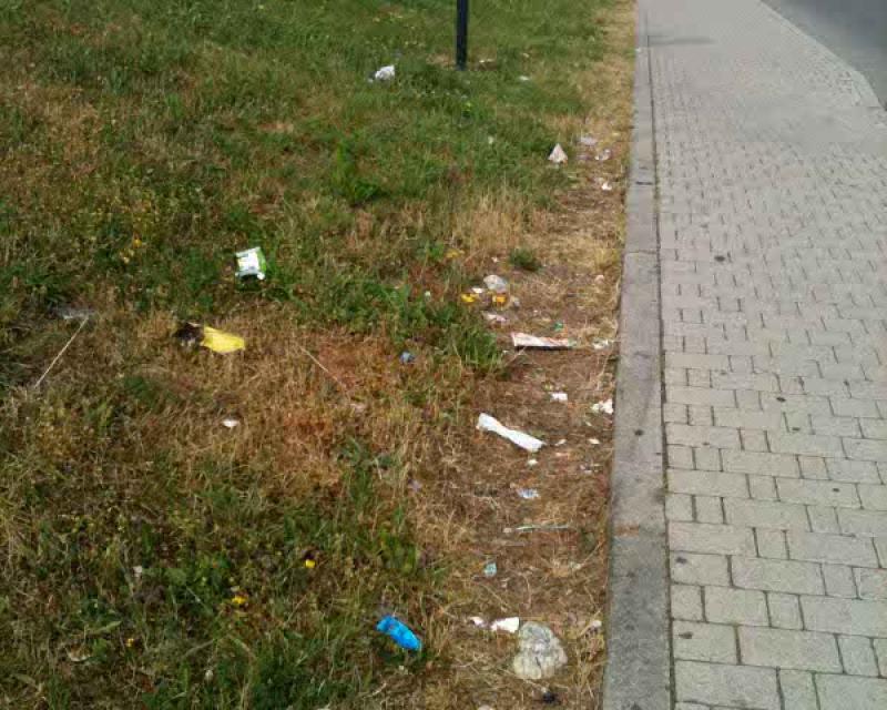 Bassanonet.it Rifiuti nel parcheggio dell’Ospedale San Bassiano