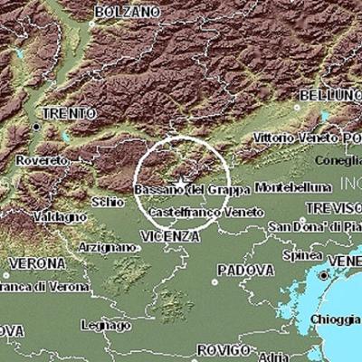 Bassanonet.it Scossa di terremoto di magnitudo 2.7. Epicentro in Valbrenta