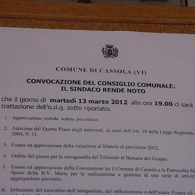 Bassanonet.it Cassola. Gassificatore: la Lega diserta il consiglio comunale