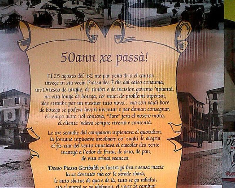 Bassanonet.it La poesia di addio al centro storico di “Lino timbro”