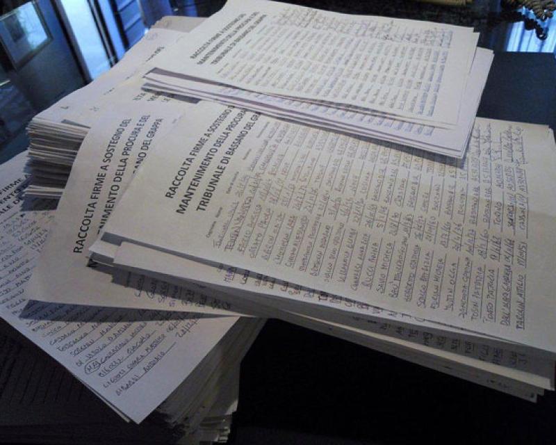 Bassanonet.it Tutte le firme portano a Roma