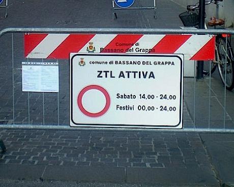 Bassanonet.it ZTL in via Angarano