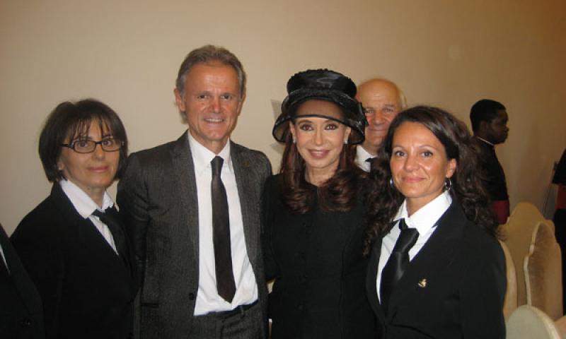 Bassanonet.it - Con la presidente argentina Cristina Kirchner e Sergio Dussin in Vaticano