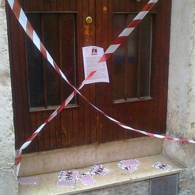 Bassanonet.it Blitz di Forza Nuova contro le sedi del Pd e del Pdl di Bassano