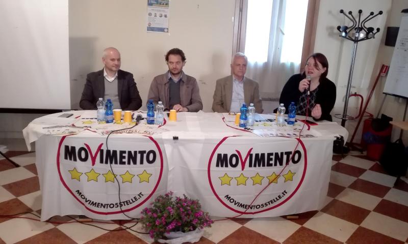 Bassanonet.it - Da sin.: Simone Contro, Daniele Pesco, Bruno Trevisan, Barbara Guidolin (foto Alessandro Tich)