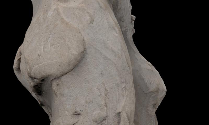 Bassanonet.it - Modello 3D del bozzetto delle Tre Grazie di Antonio Canova (particolare). © Musei Civici di Bassano del Grappa