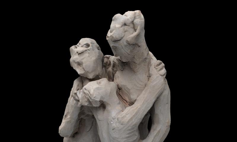Bassanonet.it - Modello 3D del bozzetto delle Tre Grazie di Antonio Canova (particolare). © Musei Civici di Bassano del Grappa