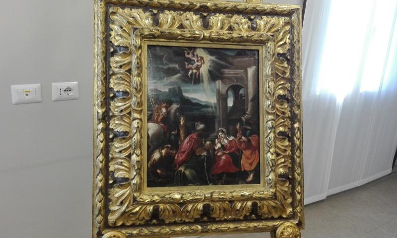 Bassanonet.it - Jacopo Da Ponte detto il Bassano, Adorazione dei Magi, olio su tavola, collezione privata, cm 45,3 x 38, circa 1555 (foto Alessandro Tich)