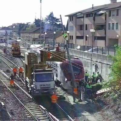 Bassanonet.it Treno contro palo, linea ancora in tilt