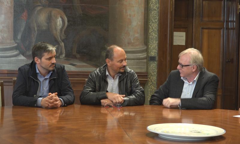 Bassanonet.it - Manuel Ressi, Erich Semmelrock e Fausto Castellini in conferenza stampa - foto Jacopo Tich