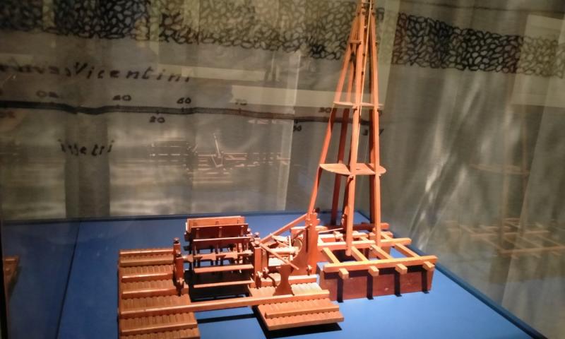 Bassanonet.it - Modello della macchina battipalo di Bartolomeo Ferracina