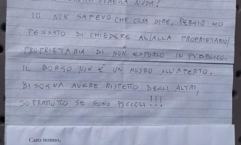 Bassanonet.it - Il messaggio del nonno e la replica della pittrice