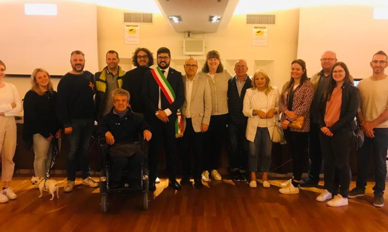 Bassanonet.it - Matteo Mozzo coi candidati della sua lista dopo la proclamazione