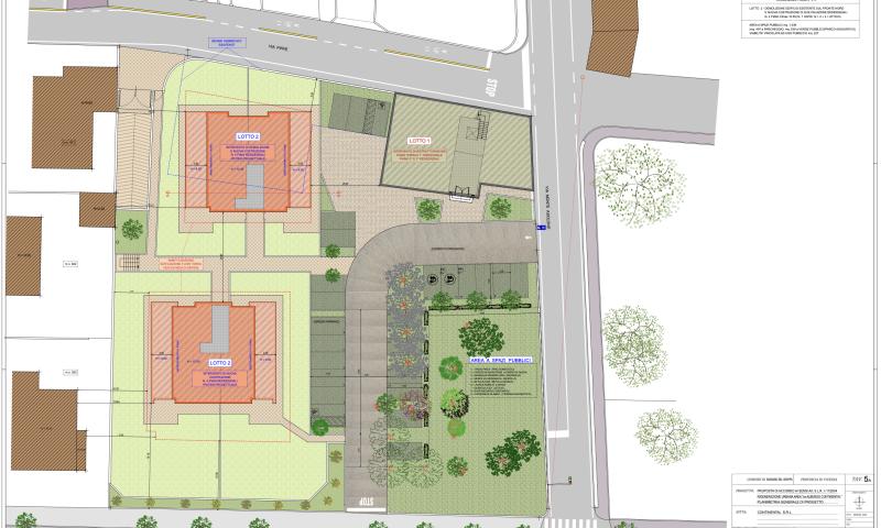 Bassanonet.it - Planimetria progetto rigenerazione urbana area ex Albergo Continental