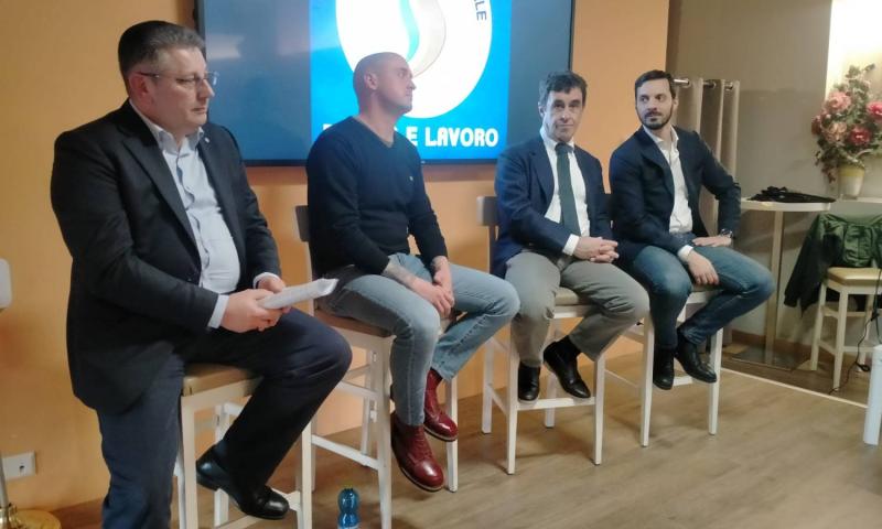 Bassanonet.it - Da sin.: Doriano Zordan, Giordano Caracino, Piero Porciani, Vincenzo Sofo