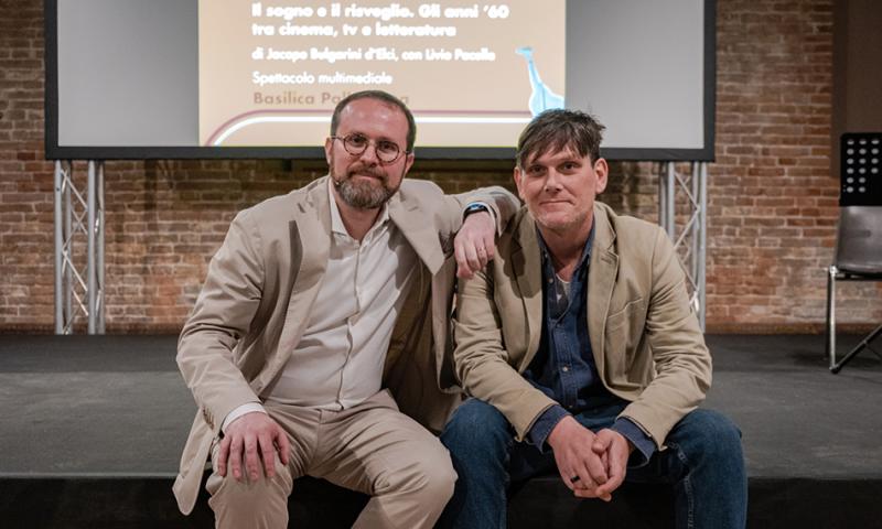 Bassanonet.it - Jacopo Bulgarini d'Elci e Livio Pacella, sul palco della conferenza alla Basilica Palladiana