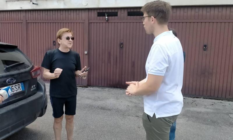 Bassanonet.it - Marco Pellanda discute col tecnico del Comune