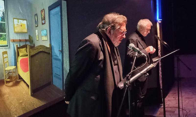 Bassanonet.it - la lettura delle lettere a Theo a cura di Teatris (a sx, Maurizio Panici)