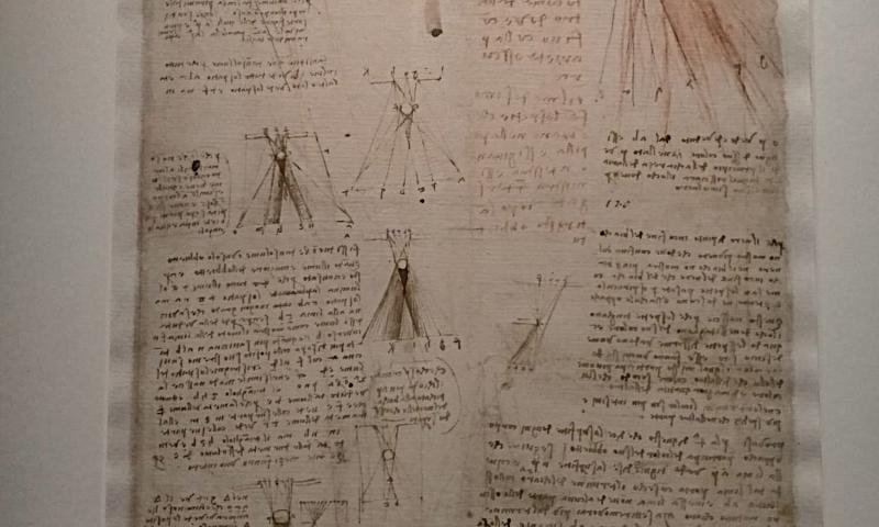 Bassanonet.it - Leonardo da Vinci, Studio sulla percezione dell'ombra e del colore, 1508-1510, Codice Atlantico, foglio 527 verso