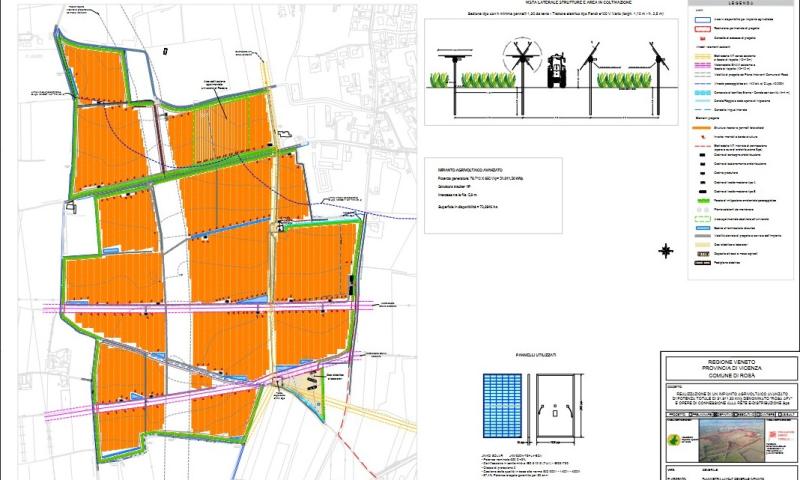 Bassanonet.it - Planimetria del layout generale dell’impianto agrivoltaico