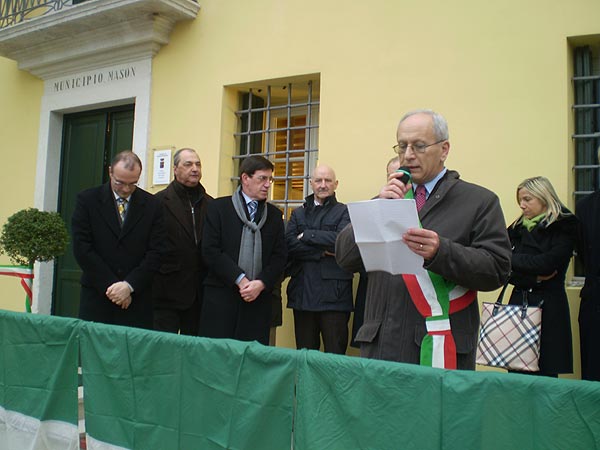 Il discorso inaugurale del sindaco Mario Sorgato