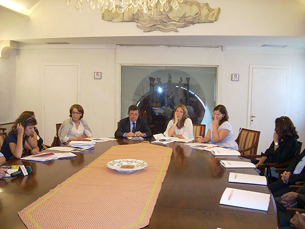 un momento della conferenza stampa