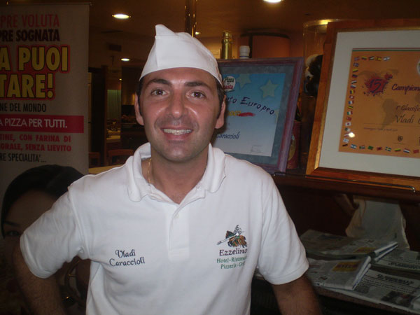 Vladi Caraccioli, pizzaiolo-sprint sul gradino più alto del Campionato Mondiale