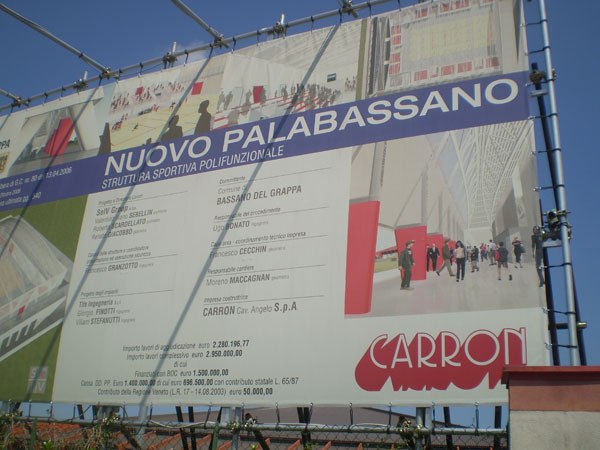 Palabassano 2: il Comune sborsa 447mila euro in più