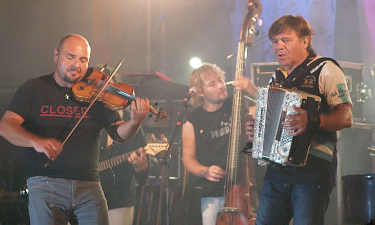 Nomadi in concerto tra i monti