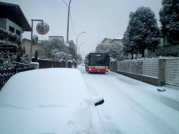 Neve a Bassano, i soliti disagi