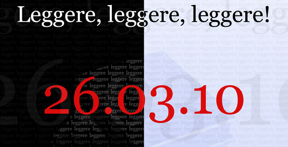 Leggere Leggere Leggere