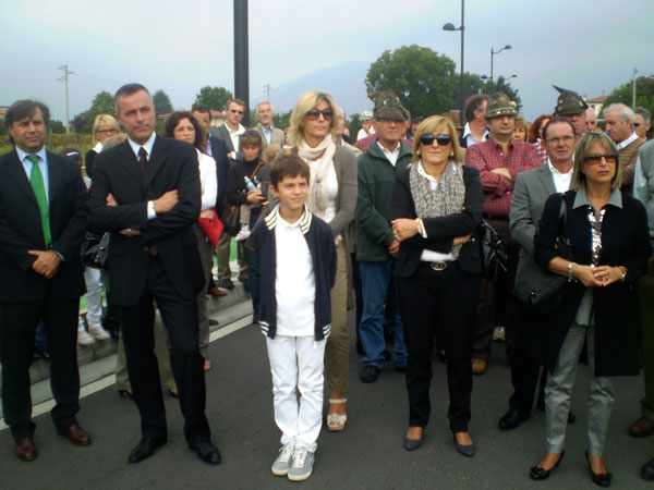Il pubblico intervenuto all'inaugurazione