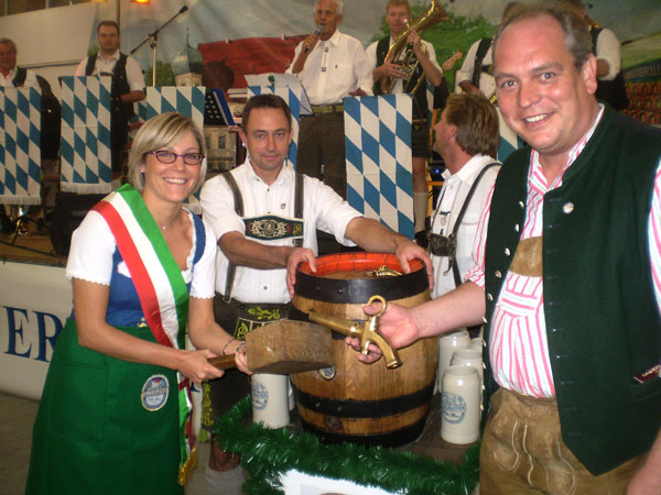 La borgomastra Silvia inaugura la “sua” fiera