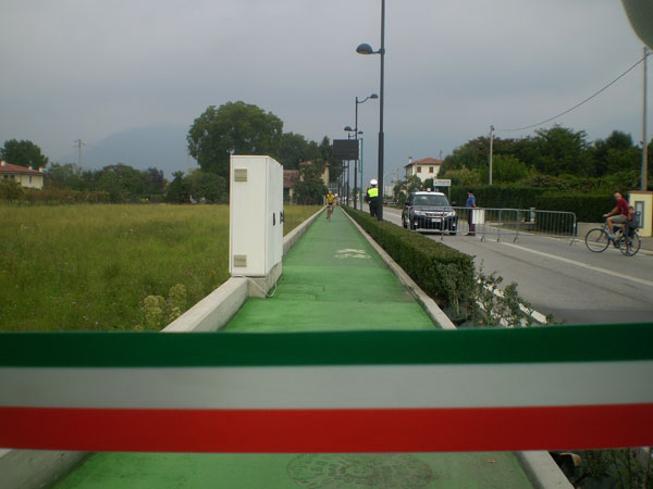 La pista ciclabile di Via Nardi a Romano