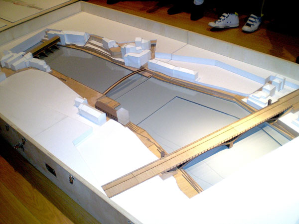 Il plastico del progetto Chipperfield