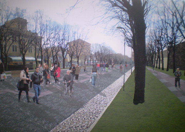 "Ritorno al passeggio" in Viale delle Fosse