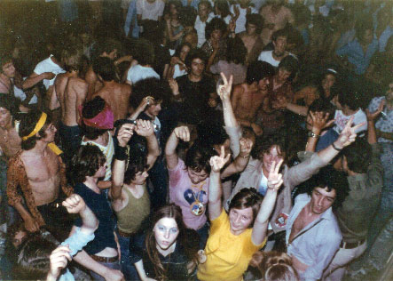 Un momento del festival Papavero Pop - 1972
