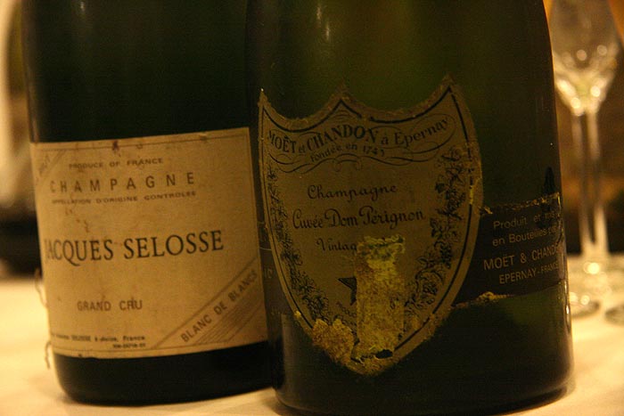 Jacques Selosse 1990 e Dom Perignon 1973