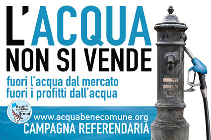 La RAI “censura” il referendum sull'acqua