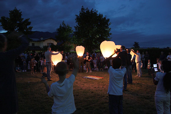 Un momento dello spettacolo "Scintille di Pace" - foto Claudia Fincato