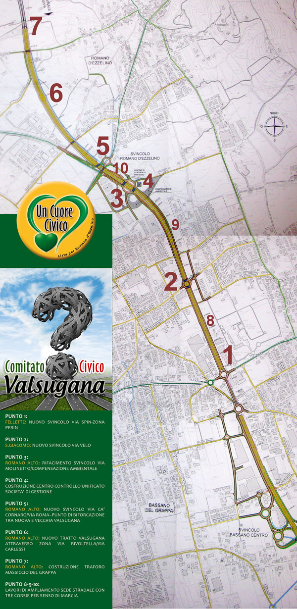 Nuova Valsugana: le carte del Comitato