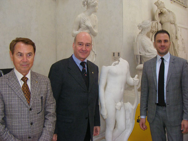 I presidenti dei Rotary Club Bassano, Vicenza Nord e Asolo Pedemontana