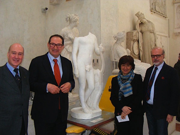 Gianni Signor (Rotary Bassano), Giancarlo Galan, Marica Mercalli e Mario Guderzo