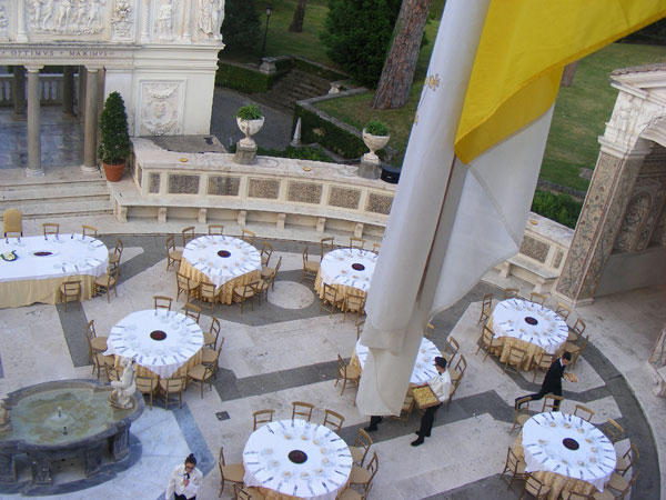 Preparazione tavoli