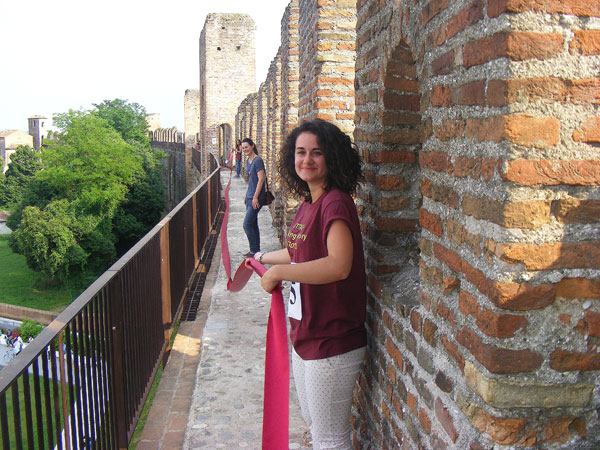 Cittadella inaugura le Mura con il nastro da Guinness dei Primati