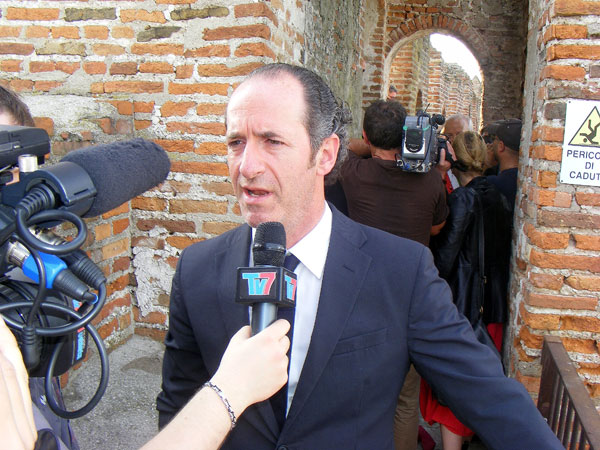 Cittadella inaugura le Mura con il nastro da Guinness dei Primati