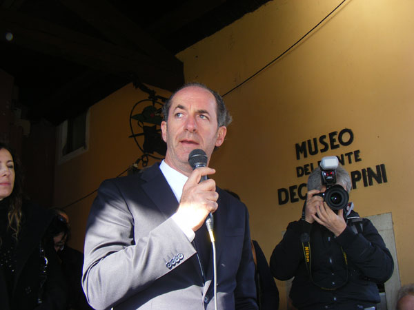 L'intervento del governatore Luca Zaia