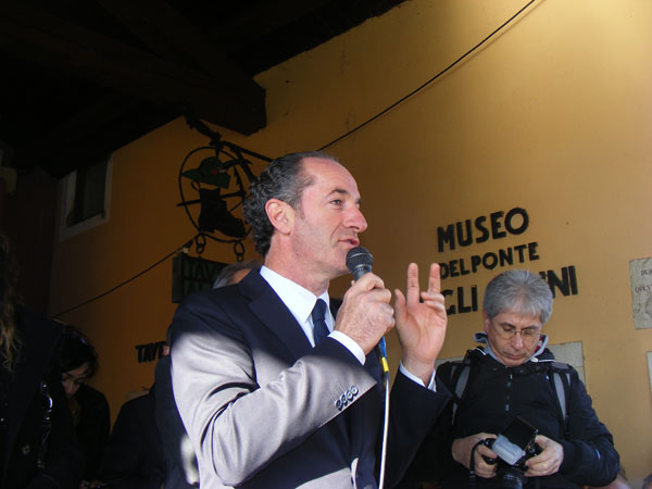 L'intervento del governatore Luca Zaia