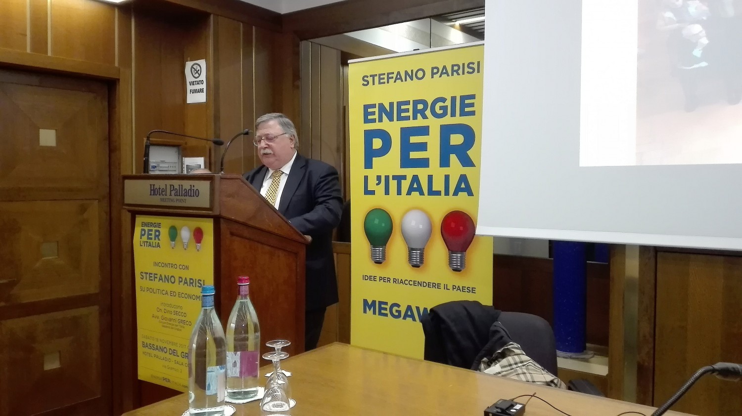 L'intervento di Dino Secco (foto Alessandro Tich)